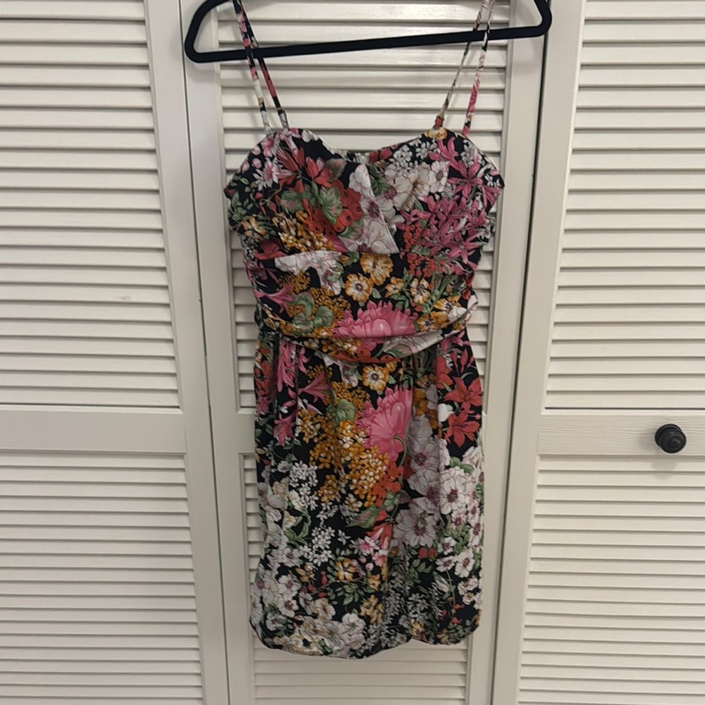 Floral Spaghetti Strap Dress - Sz 42